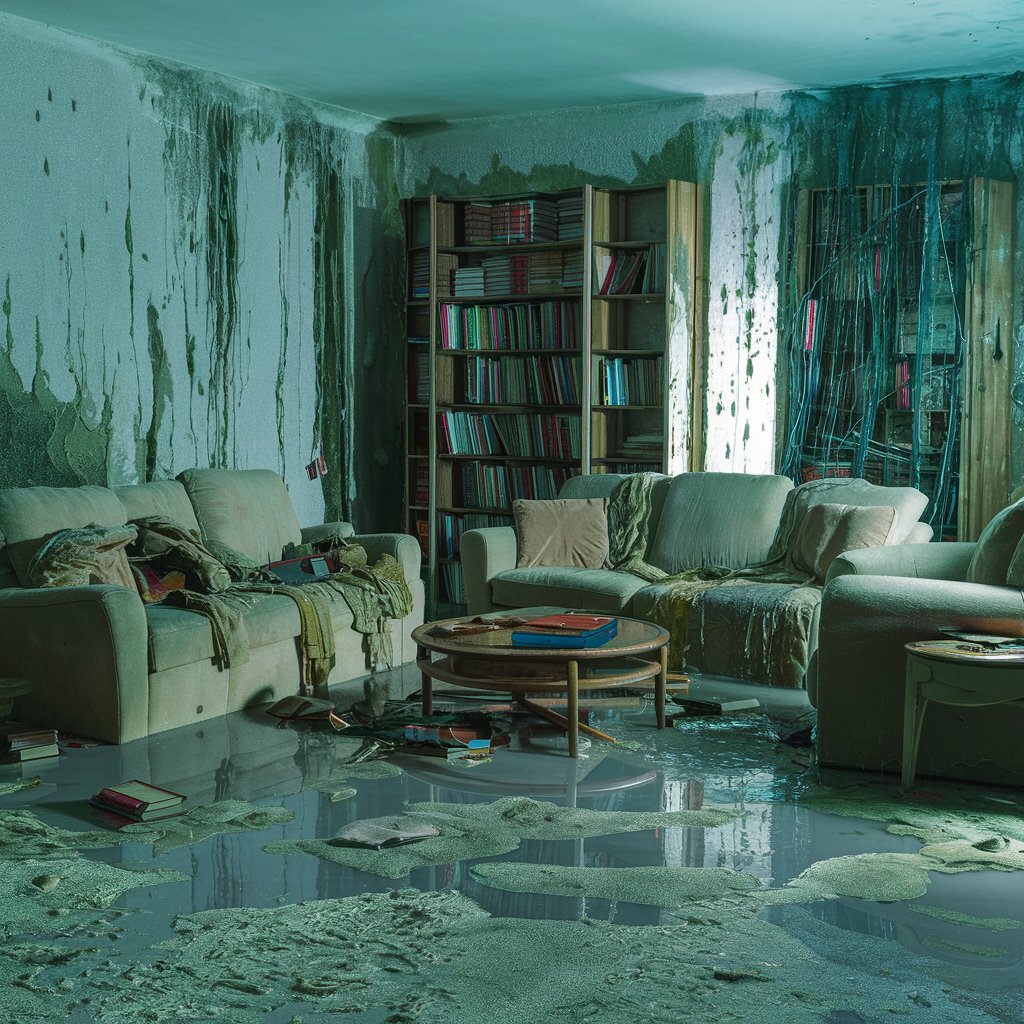 before water damage restoration