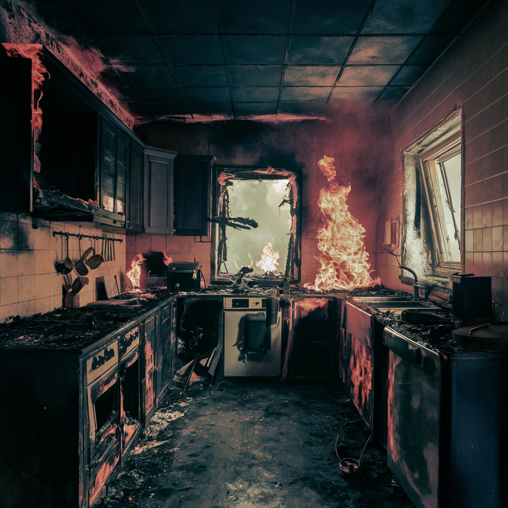 before fire damage restoration